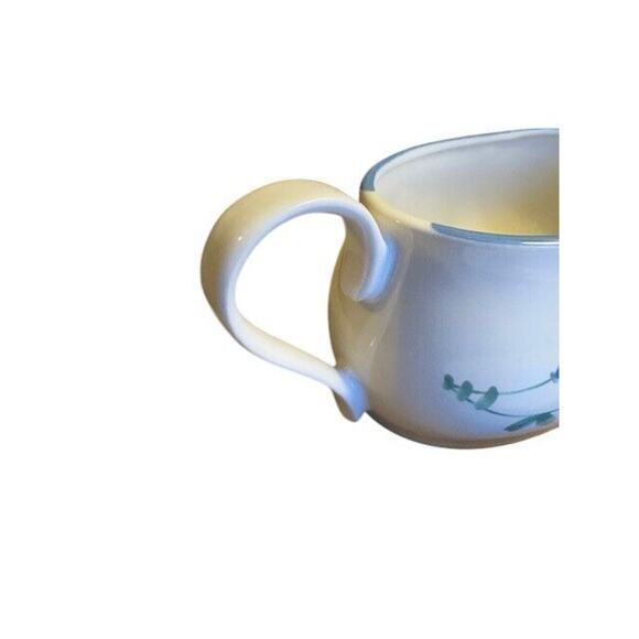 Savoir Vivre Portofino Blue Gravy Boat with Plate Vintage 3.5" JAPAN handpainted - Picture 2 of 6